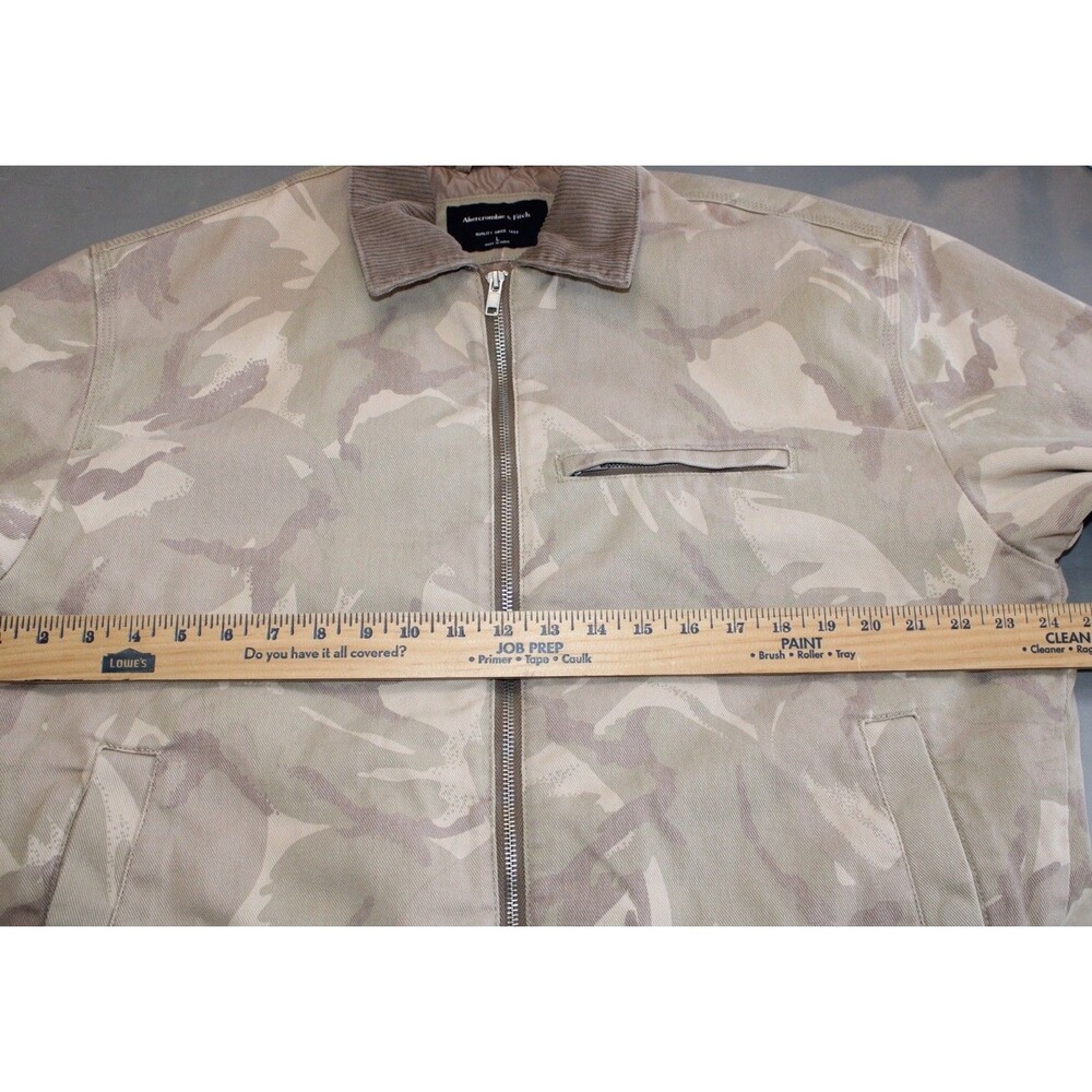 Abercrombie‎ & Fitch Camo Workwear Field Chore Jacket Mens Large Utility Boxy - Picture 6 of 10